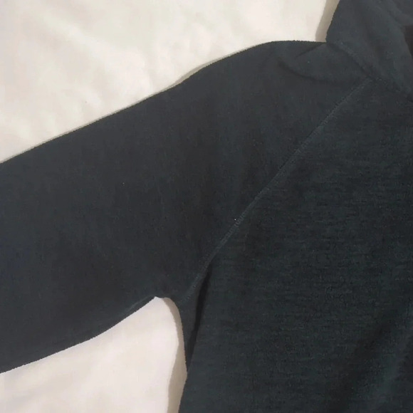 Eddie Bauer Quest Fleece 1/4-Zip - Solid, Color Dark Green/Black Size S - Picture 5 of 14